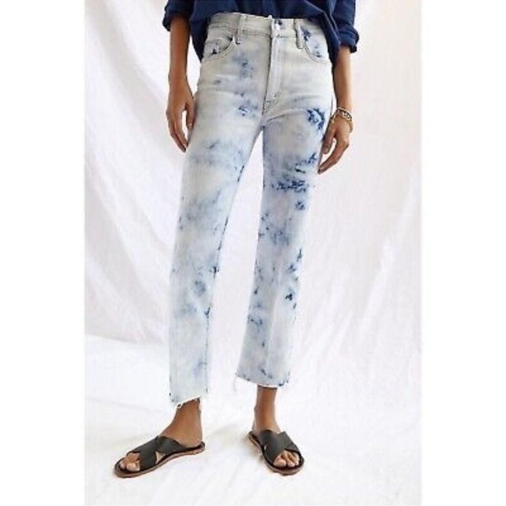 New Mother Superior Insider Ankle Fray In A Tizzy Tie Dye Jeans Size 28 - Picture 1 of 11